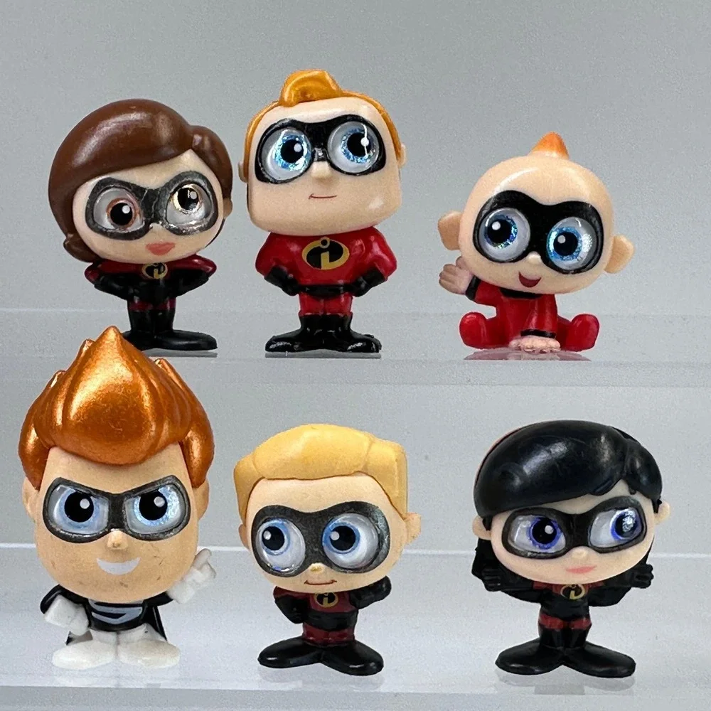 Disney Pixar Doorables THE INCREDIBLES Lot of 6 COMPLETE SET SERIES 7 ULTRA RARE